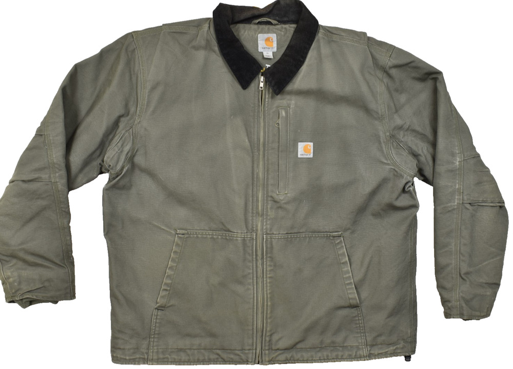 Carhartt Full Swing Armstrong Active Jacket Olive Green Canvas Work Coat Men XL